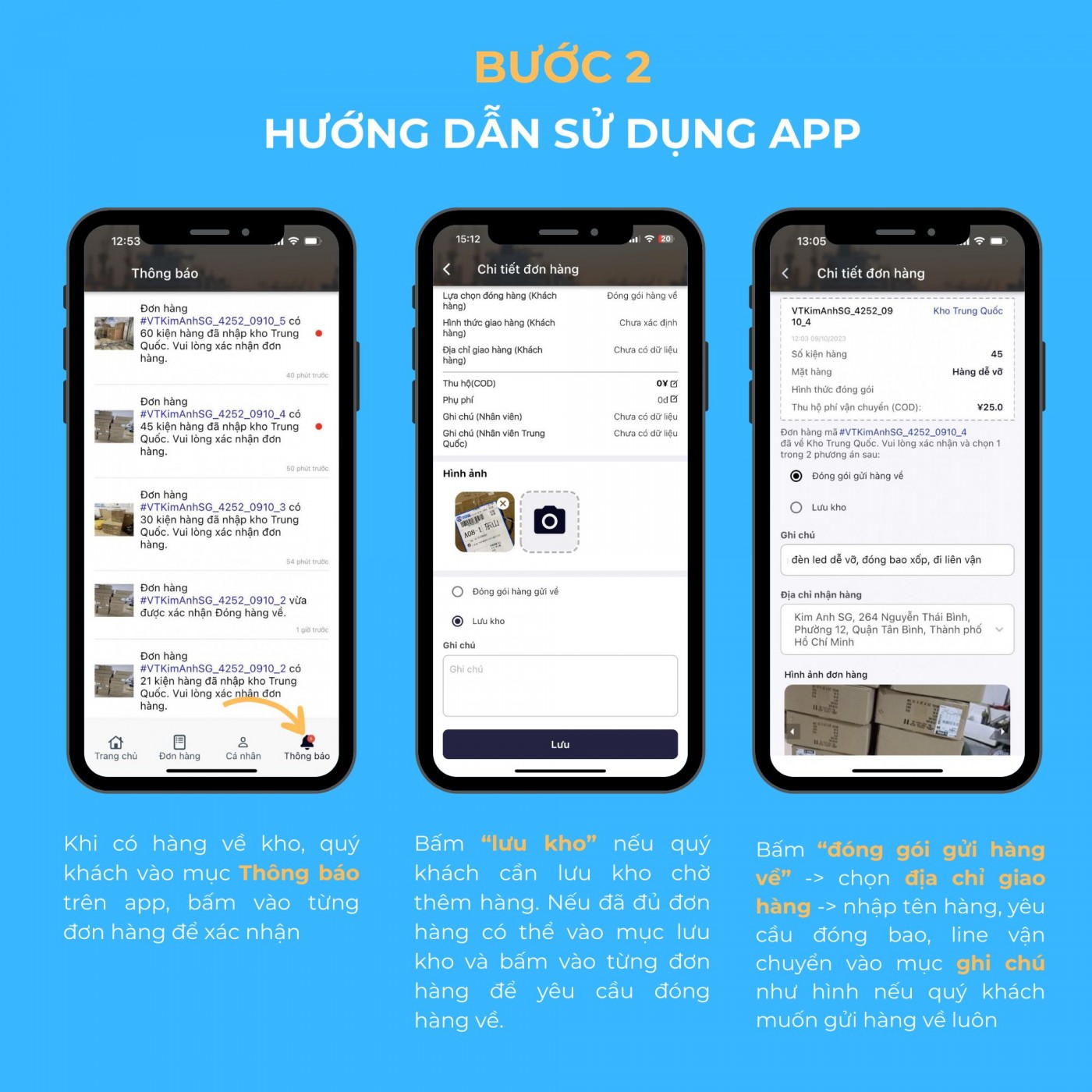App Theo Dõi Đơn Hàng Của Việt Trung Company