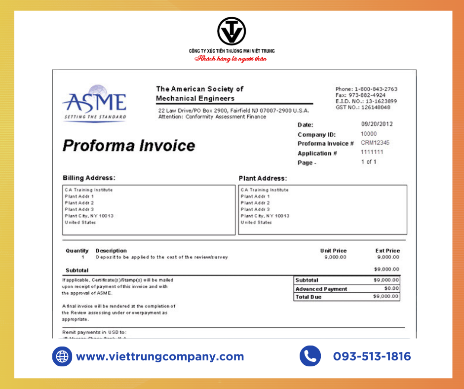 Proforma Invoice Là Gì? Tìm Hiểu Nội Dung Của Hóa Đơn Chiếu Lệ