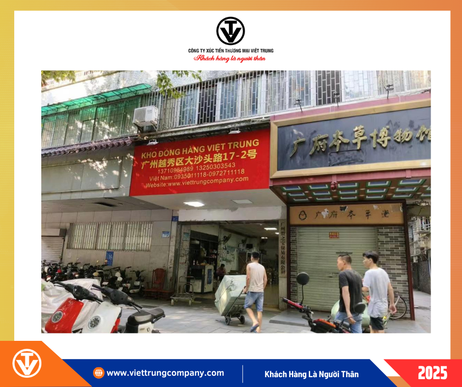 Kho hàng và khách sạn tại Quảng Châu của Việt Trung Company