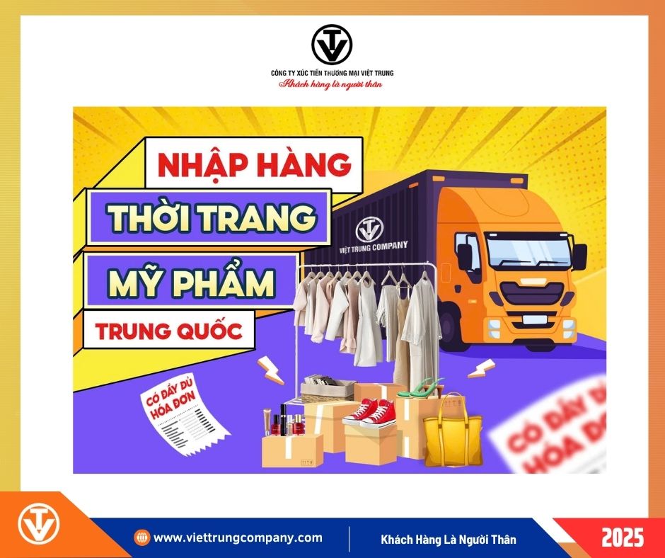 Nhập Hàng Thời Trang Mỹ Phẩm Chính Ngạch Trung Quốc