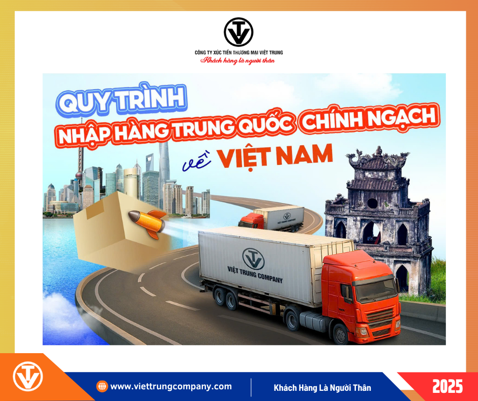 Quy trình nhập khẩu chính ngạch hàng hóa Trung Quốc