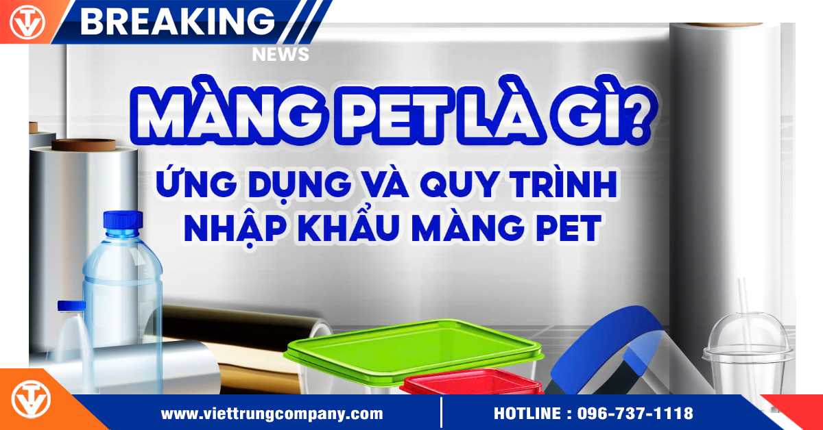 Màng PET là gì? Ứng dụng và quy trình nhập khẩu màng PET