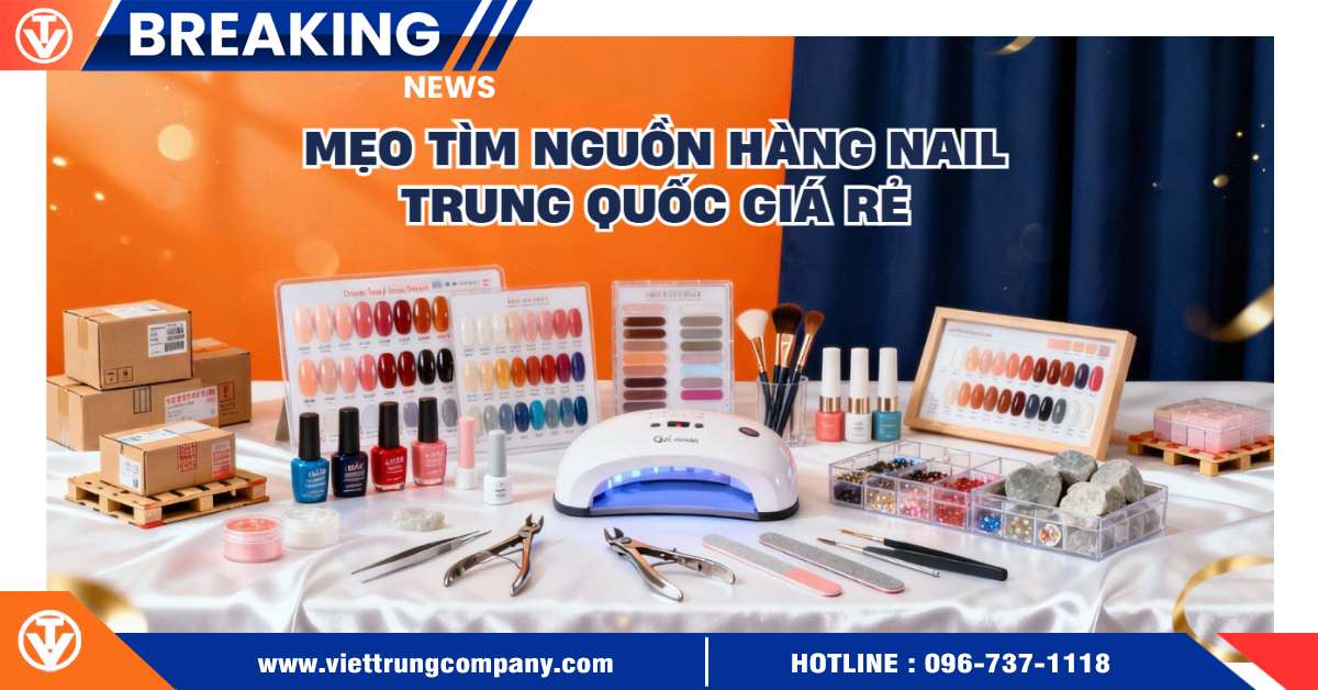 Mẹo tìm nguồn hàng nail Trung Quốc giá rẻ, mẫu đẹp cho tiệm nail