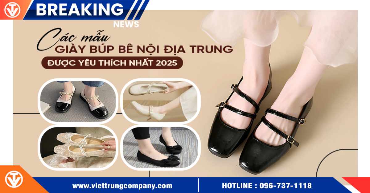 Các mẫu giày búp bê nội địa Trung được yêu thích nhất 2025