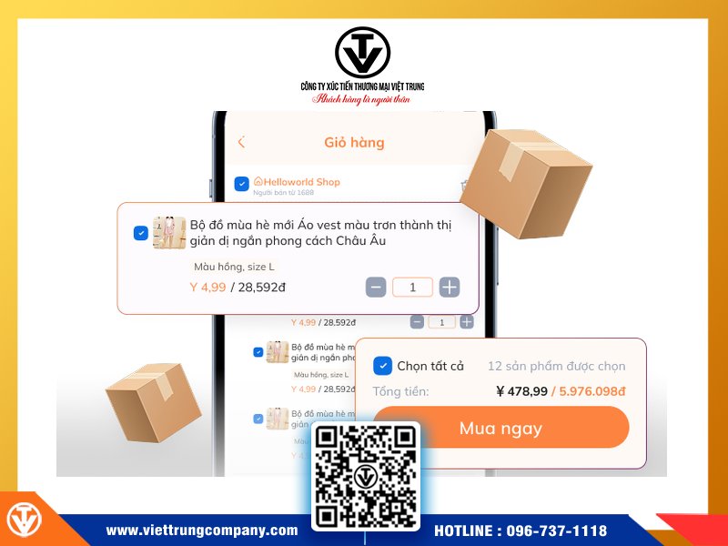 Cách đặt hàng trên taobao bằng điện thoại