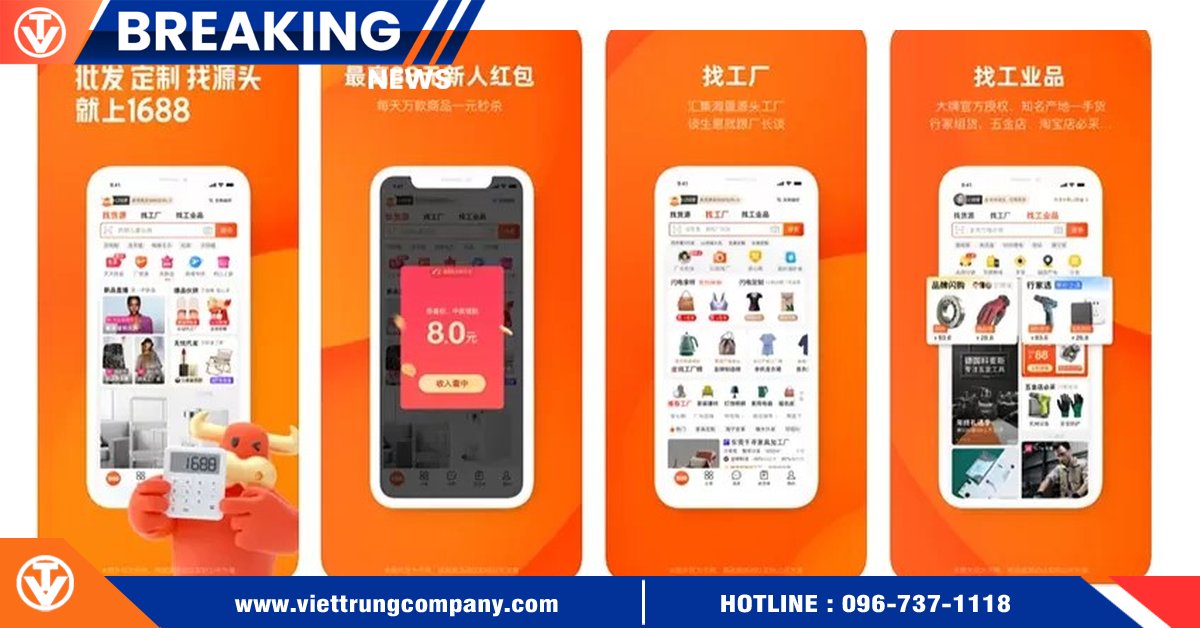 Nhập hàng Trung Quốc 1688 chính ngạch