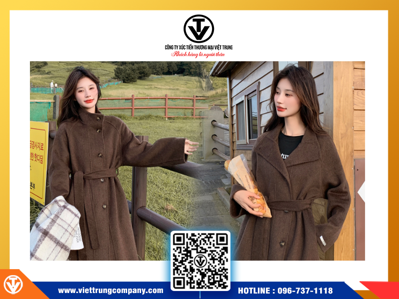 Gợi ý 5 mẫu áo măng tô Trung Quốc hot trend, giá rẻ