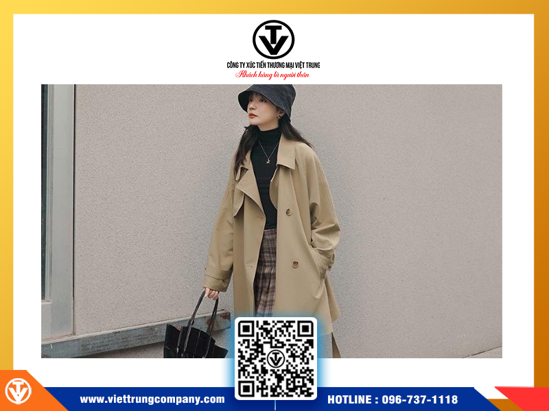 Gợi ý 5 mẫu áo măng tô Trung Quốc hot trend, giá rẻ