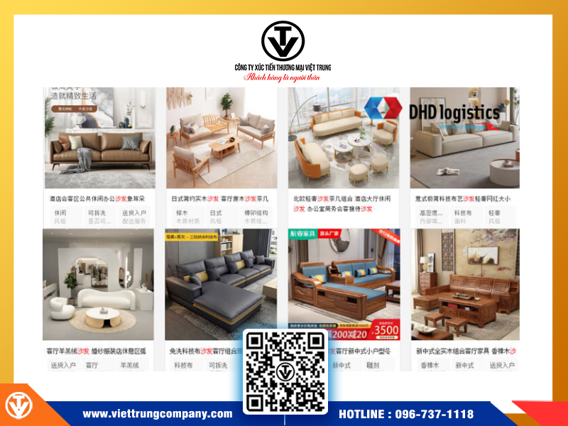 Tổng hợp nguồn hàng nội thất Trung Quốc giá rẻ, chất lượng, uy tín