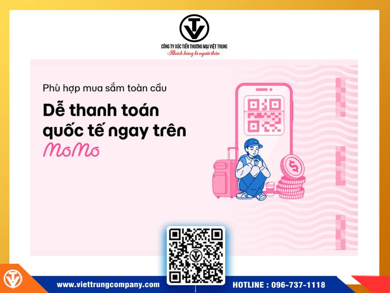 Momo có thanh toán quốc tế được không?