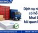 Dịch vụ nhập hộ có hỗ trợ khai báo hải quan không?