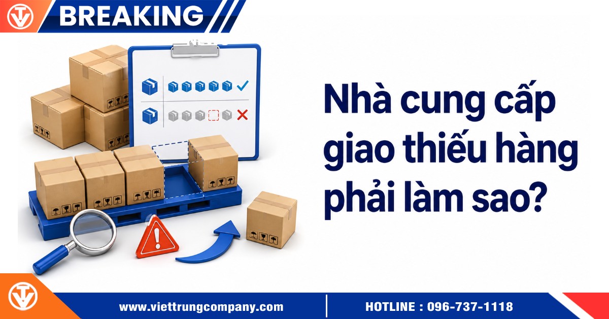 Nhà cung cấp giao thiếu hàng phải làm sao?