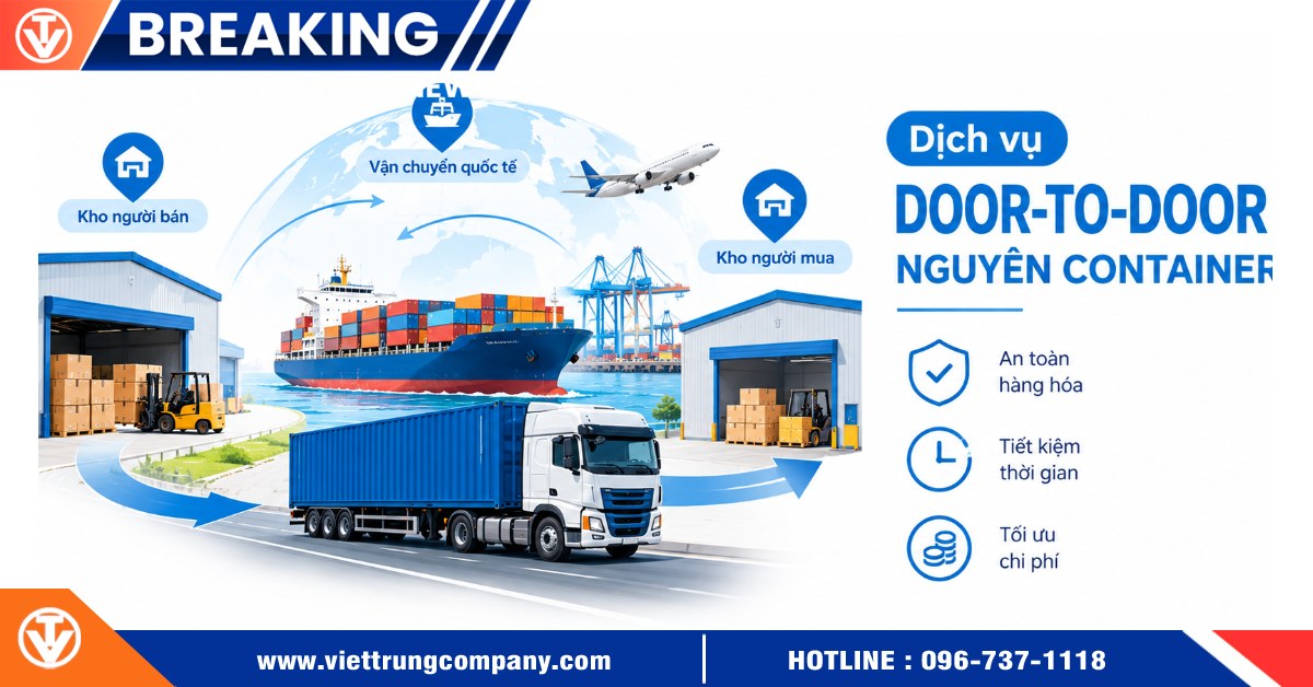 Có dịch vụ door-to-door cho nguyên container không?