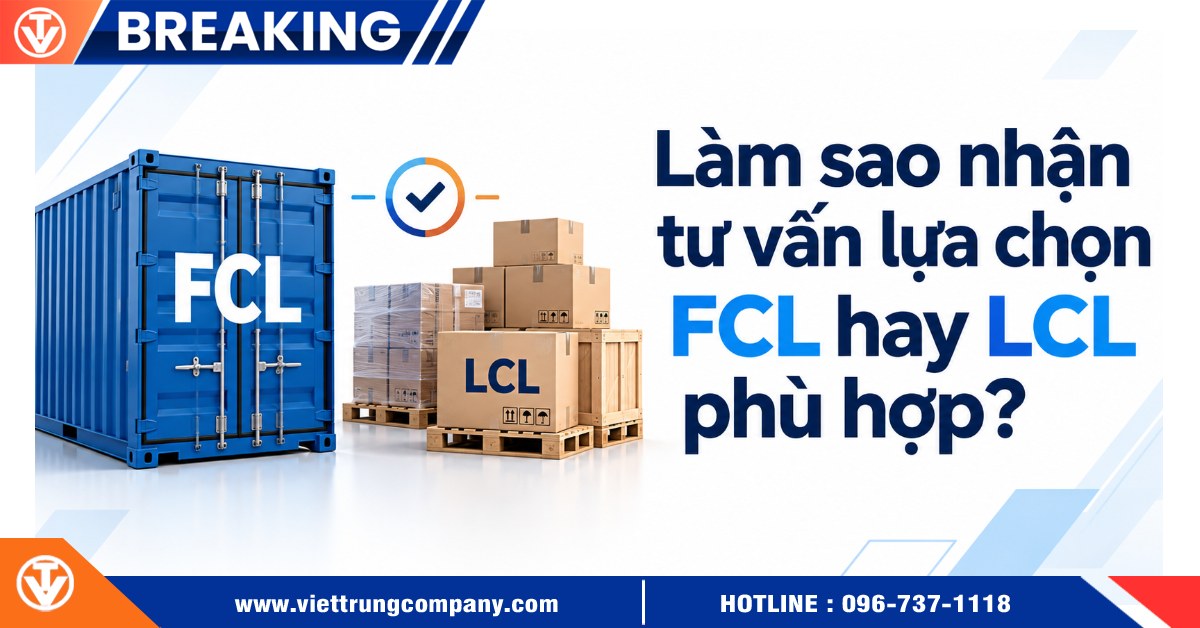 Làm sao nhận tư vấn lựa chọn FCL hay LCL phù hợp?