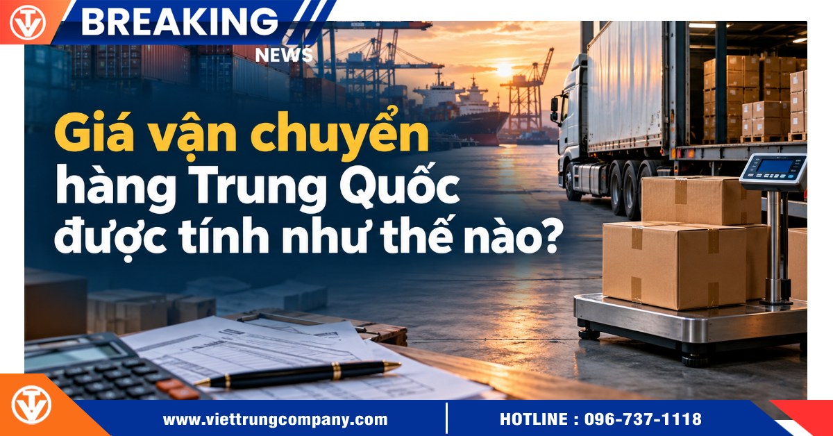 Giá vận chuyển hàng Trung Quốc được tính như thế nào?