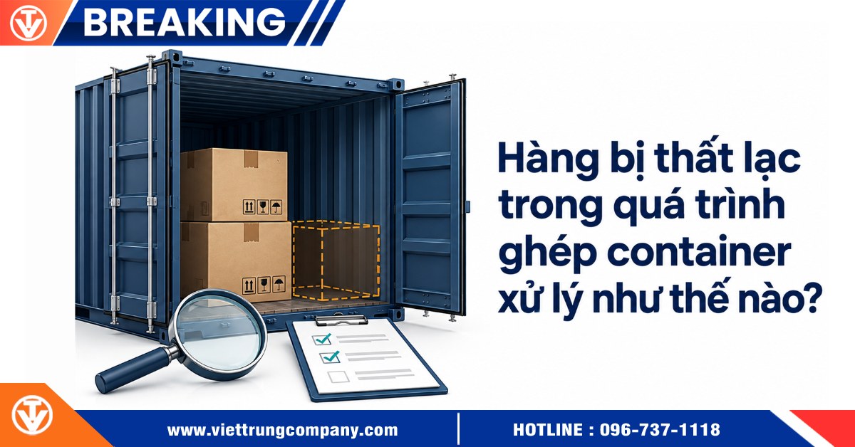 Hàng bị thất lạc trong quá trình ghép container xử lý thế nào?